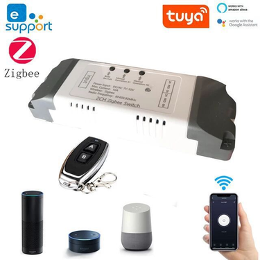 Yiweilian/Tuya zigbee+RF relay module intelligent 2-way remote control switch jog self-locking modified parts_voghion.com