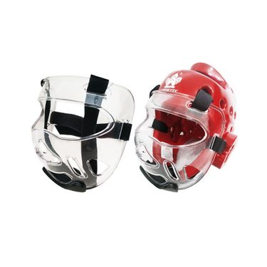 Karate boxing face protection helmet mask detachable Taekwondo face protection transparent protective mask_voghion.com