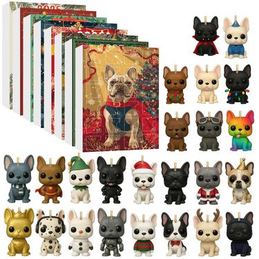 New Perfect Christmas Pet Dog Advent Calendar Blind Box, Christmas Tree Decoration, Acrylic Ornament_voghion.com