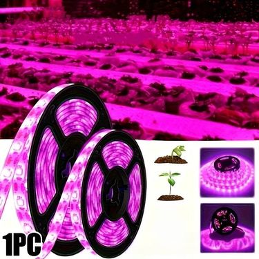 5V Full Spectrum LED Grow Light Strip For Plants, 2835 Chip, 30 LEDs/Meter, USB Powered, Ideal For Succulents, Flowers, Indoor Gardening_voghion.com