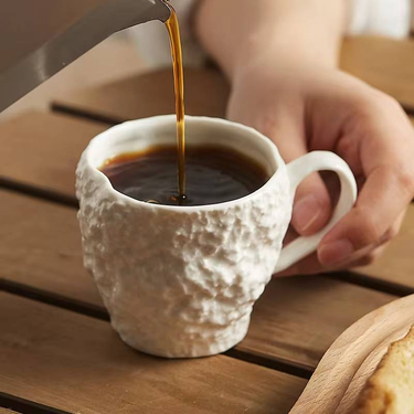 Rock pattern milk cup breakfast cup ceramic coffee cup creative English afternoon tea mug water cup_voghion.com