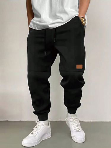 Men's Loose Fit Joggers – Stretchy Waistband & Elastic Cuff Casual Sport Pants For Gym & Lounge_voghion.com