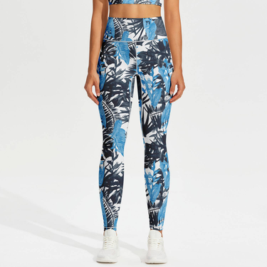 NOKO Sports Large Size Yoga Pants Tights High Elastic Comfortable Hip-lifting High Waist Tummy-tightening Sports Fitness Bottoming Nine-point Trousers_voghion.com