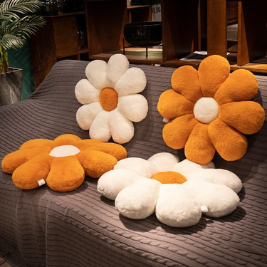 Trendy Petal Pillow Flower Headboard Living Room Sofa Cushion Bay Window Decoration Sunflower Ins Light Luxury For Women_voghion.com