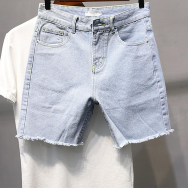 Men's Clothing Summer Five Point Pants Versatile Jeans_voghion.com