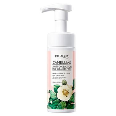 BIOAOUA Camellia Antioxidant Gentle Cleansing Mousse 150ml Mousse Moisturizing Facial Cleanser Deep Cleansing_voghion.com