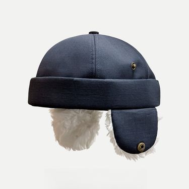 2025 New Beanie Melon Rind Hat Japanese Yuppie Landlord Hat Men's Retro Winter Velvet Warm Cold Hat Women_voghion.com