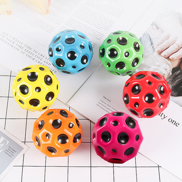 Jinleiou Bouncy Ball Bright Colors Anti-fall Portable High Elasticity Ball Early Educational Toys For Gift_voghion.com