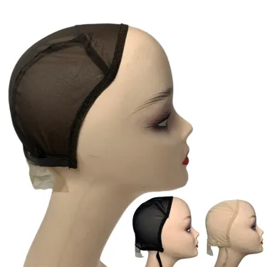 1PC 13X4 Wig Cap Without Front Lace for Making Wigs with Adjustable Straps_voghion.com