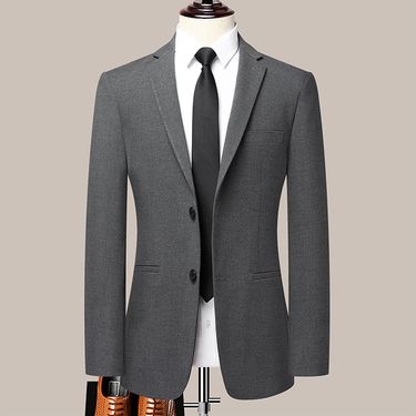 Men's Set, Business Casual Professional Formal Suit, Slim Fit Mini Suit Jacket, Men's Trousers Two-Piece Set_voghion.com