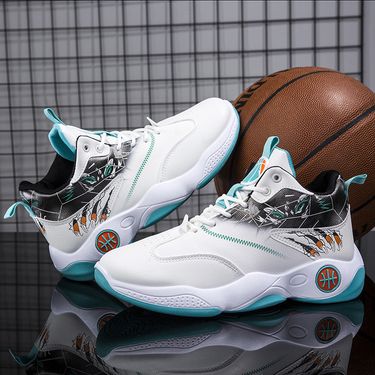 2025 High-top Basketball Combat Boots Spring Summer New Non-slip Sports Thick-soled Versatile Trendy Stylish Men's Shoes_voghion.com