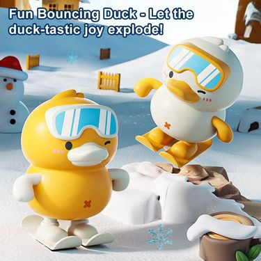 LEZA BABY Wholesale Cute Jumping Duck Sliding Educational Toys Cute Duck Sliding And Swaying Little Yellow Duck Unisex Gifts_voghion.com