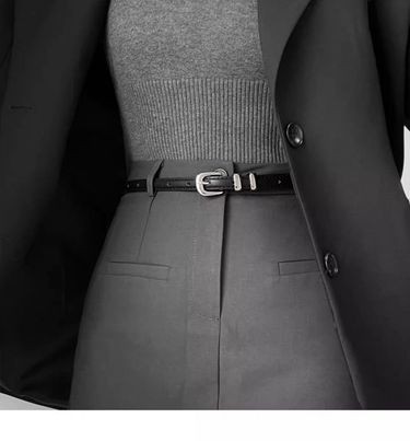 Genuine Leather Slim Women, Pair With Jeans, 2024 New Summer Korean High-End Ins Style, Simple Belt For Women_voghion.com