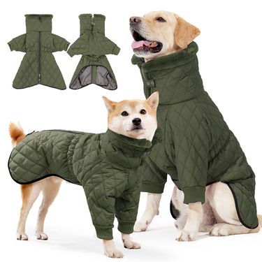 winter new pet clothes dog winter down jacket medium and large dog double leg cotton jacket windproof and warm_voghion.com