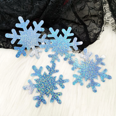 disposable breast patch phantom polka dot blue snowflake chest patch_voghion.com