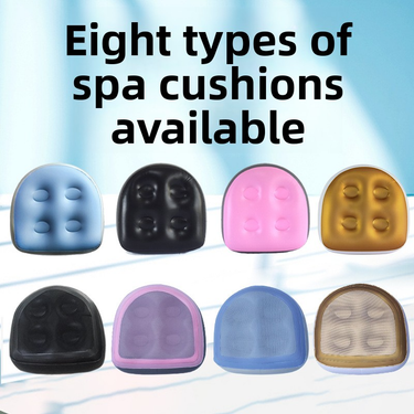 Inflatable Seat Cushion With Massage & Suction Cups - Ergonomic Spa Cushion (Posture Support Waterproof PVC Portable Pain Relief)_voghion.com