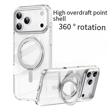 360° Rotating Magnetic Shockproof Case For IPhone 17 Pro Max/Pro/Air With Soft-Touch Matte Finish & Metal Stand (Compatible With IPhone 11-17 Series)_voghion.com