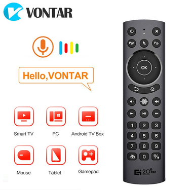G20BTS Plus G20S PRO 2.4G Wireless Voice Remote Control Backlit Air Mouse Gyroscope for H96 X96 Max X88 Pro Android TV_voghion.com