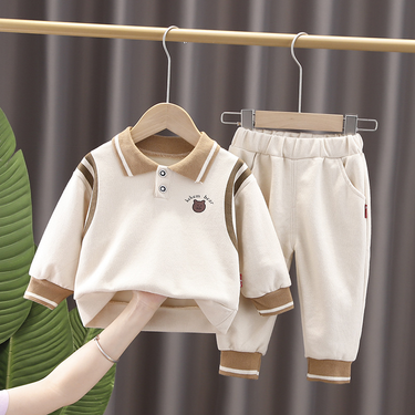 New Boys Girls' Sweater Baby Children's Clothing Fashionable Spring and Autumn Season Long Sleeve Two Piece Set_voghion.com