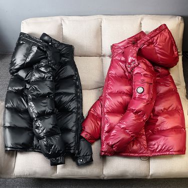 New Live Label Thickened Down Jackets Men And Women Bright Winter Duck Down Couple Jackets Trendy_voghion.com