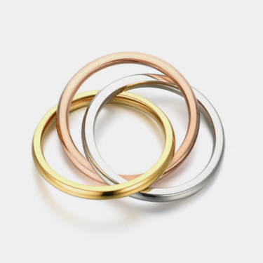 2025 Hot Selling Stainless Steel Fashion Classic Style Three Ring Interlocking Ring For Women Men Jewelry Gifts Size 5-11_voghion.com