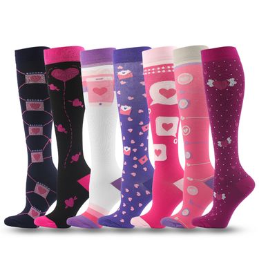 New stockings cartoon love men and women outdoor sports pressure socks_voghion.com