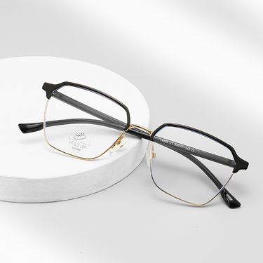 2023 New Anti Blue for Men and Women Flat Light Frame Glasses Factory Cross Mirror 6328_voghion.com