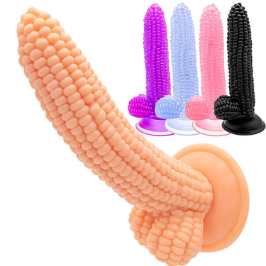 Corn Dildo Female Masturbator Simulation Penis Stick Adult Products Sex Toys_voghion.com