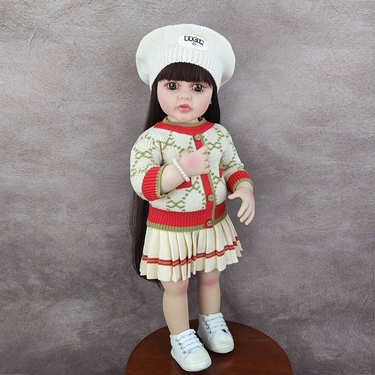 55CM Full Body Soft Vinyl Simulation Newborn Baby Doll 22Inch Lifelike Soft Touch High-quality Children's Toy Birthday Gift_voghion.com