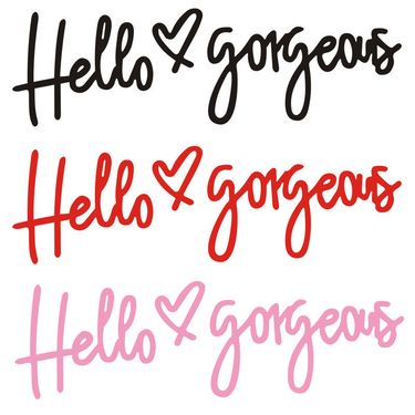 car stickers Hello Gorgeous car stickers car fun waterproof sunscreen stickers_voghion.com