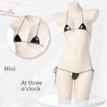 Seductive Lingerie Set - Sexy Bikini With Leather Detail For Women, Cute & Playful Roleplay_voghion.com