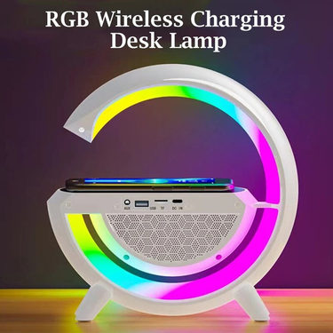 Multifunctional Wireless Charger Stand Pad with Speaker TF RGB Night Light Fast Charging Station for iPhone 11 12 13 14 Samsung_voghion.com