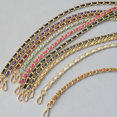 Style Versatile Replacement Crossbody Strap Accessories Fashionable Leather Metal Small Bag Phone Chain_voghion.com