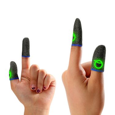 Mini Luminous Thumb Glove For Mobile Phone Gaming Controller Half Finger Cover Game Fingertip Touch Screen Sleeves Sweat Proof_voghion.com