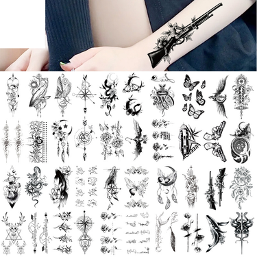 Q 361-400 Small fresh waterproof tattoo sticker set any combination_voghion.com