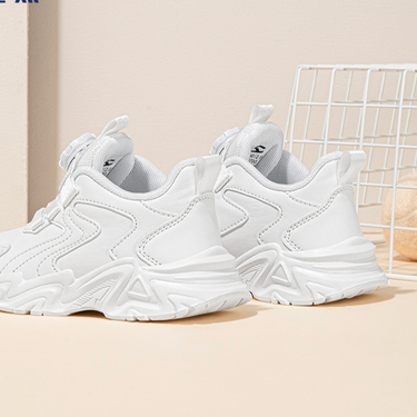 child's shoes Children's small white shoes autumn twist buckle big children_voghion.com