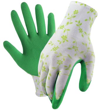 Garden Gloves One Size for Women, Breathable Foam Latex Working Gloves, for Gardening, landscape,DIY,100% Pure Rubber_voghion.com