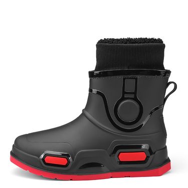 Fixed Cotton Sock Mouth Rain Boots Sizes 39-44_voghion.com