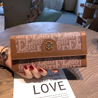 Wallet Long Purse Women's Leather Wallet Large Capacity Multi-card Bag Mobile Phone Bag Tide_voghion.com