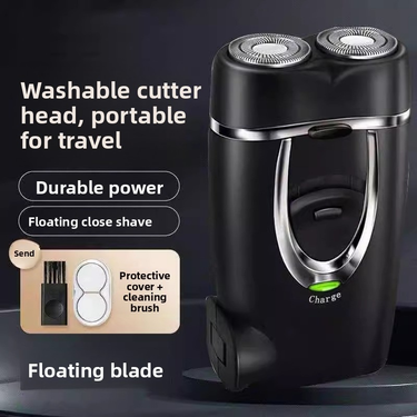 Electric Shaver - Dual Floating Rotary Heads, USB & 220V Charging, 45-Min Runtime, Low Noise (Under 45dB), Waterproof For Men_voghion.com