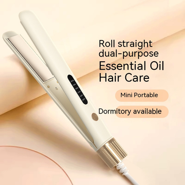 New Home Straight Curly Hair Dual Use Clipper Mini Portable Straightener Dormitory Style Straightening And Styling_voghion.com
