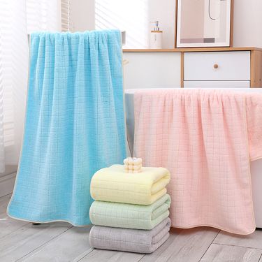 Large Thickened 90*175 Coral Fleece Pineapple Pattern Adult Quick-Dry Absorbent Swimming Gift Bath Towel_voghion.com