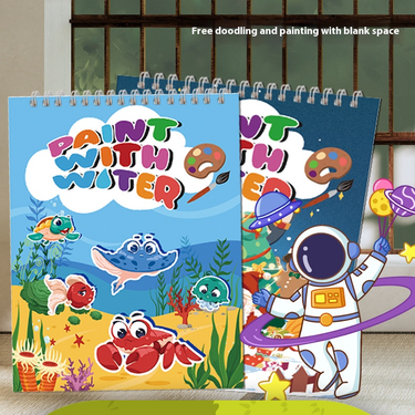 Premium Watercolor Coloring Book For Adults & Kids - Animal World & Christmas Themes - 21x27cm Thick Paper Art Therapy Sketchbook For Stress Relief_voghion.com