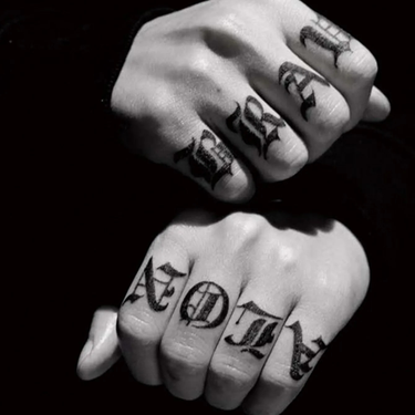 English Alphabet Small Fresh Ins Tattoo Sticker 1 Size 12-19Cm_voghion.com