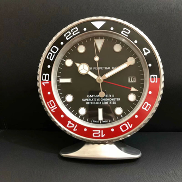 Silent luminous fashion creative high-end living room company front desk decoration clock watch design GMT table clock_voghion.com