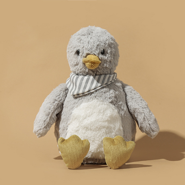 Stuffed Animals Soft Life Gray Duck Plush Toy With Scarf Plush Doll Children Companion Doll Birthday Gift_voghion.com
