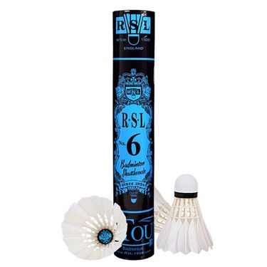 Yashilong RSL Competition Training Flight Stable Asia No. 6 Duck Feather Badminton Single Tube 12 Pack NO.6_voghion.com