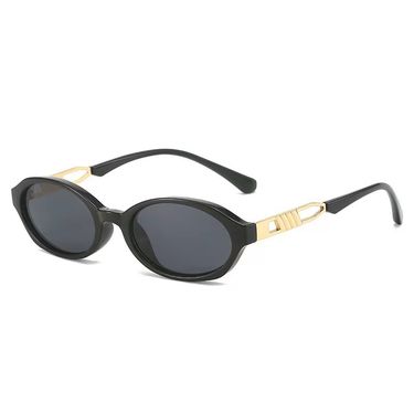 2024 New Spring Internet Celebrity Small Frame Oval Women Fashion Trend UV Resistant Sunglasses for Men_voghion.com