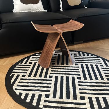 Antique Round Carpet Light Luxury High End Bedroom Bedside Blanket Special Shaped Irregular Sofa Coffee Table Blanket Chair Mat_voghion.com