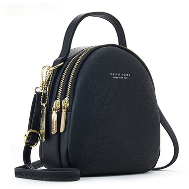 Big Capacity 3 Layer Women Fashion Small Backpack Ladies Shoulder Crossbody Bag Soft Leather Female Mini Bolsa_voghion.com